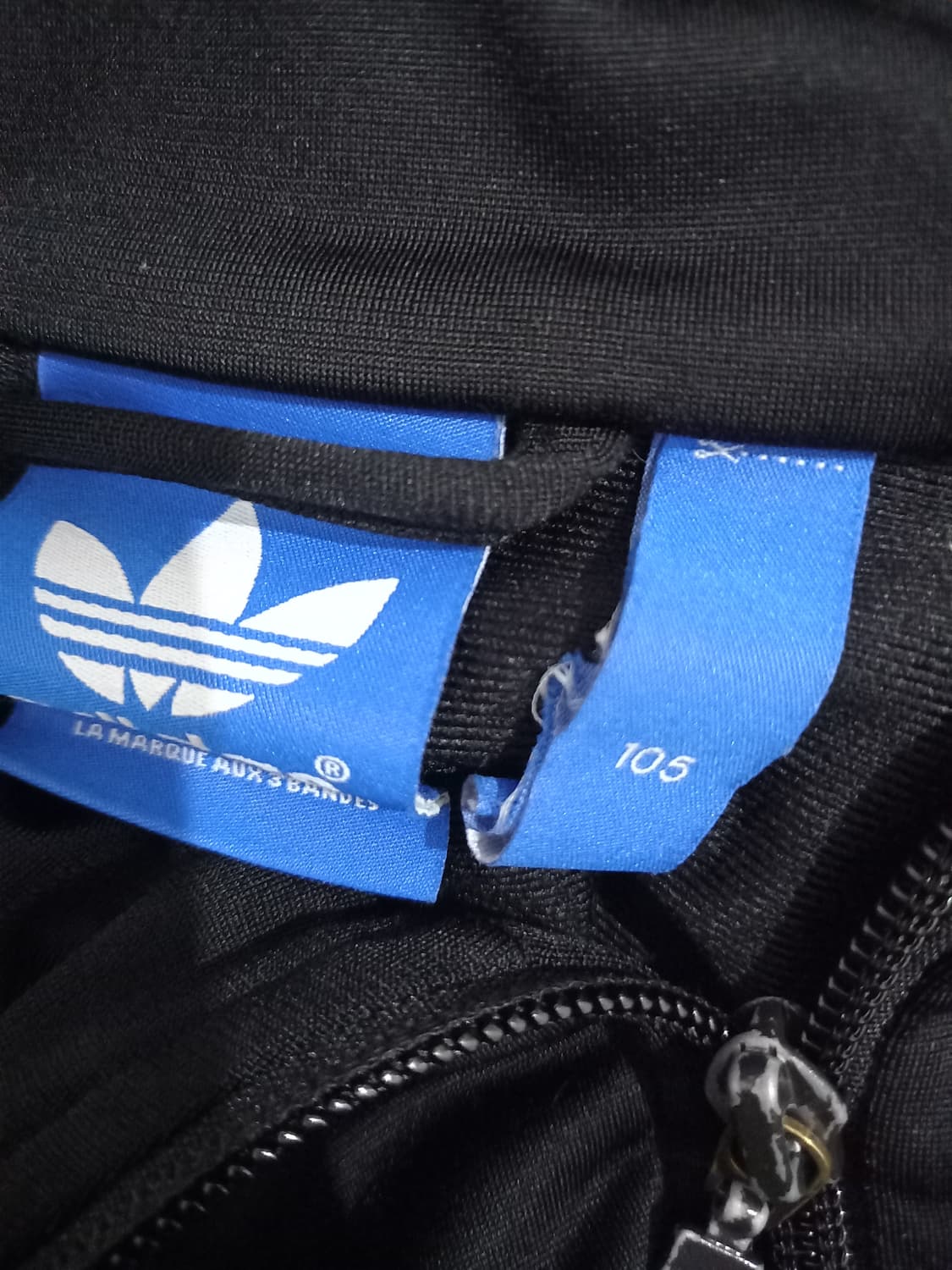 아디다스 파이어버드 블랙 검정 트랙탑 저지 져지집업 105/XL 상품이미지3