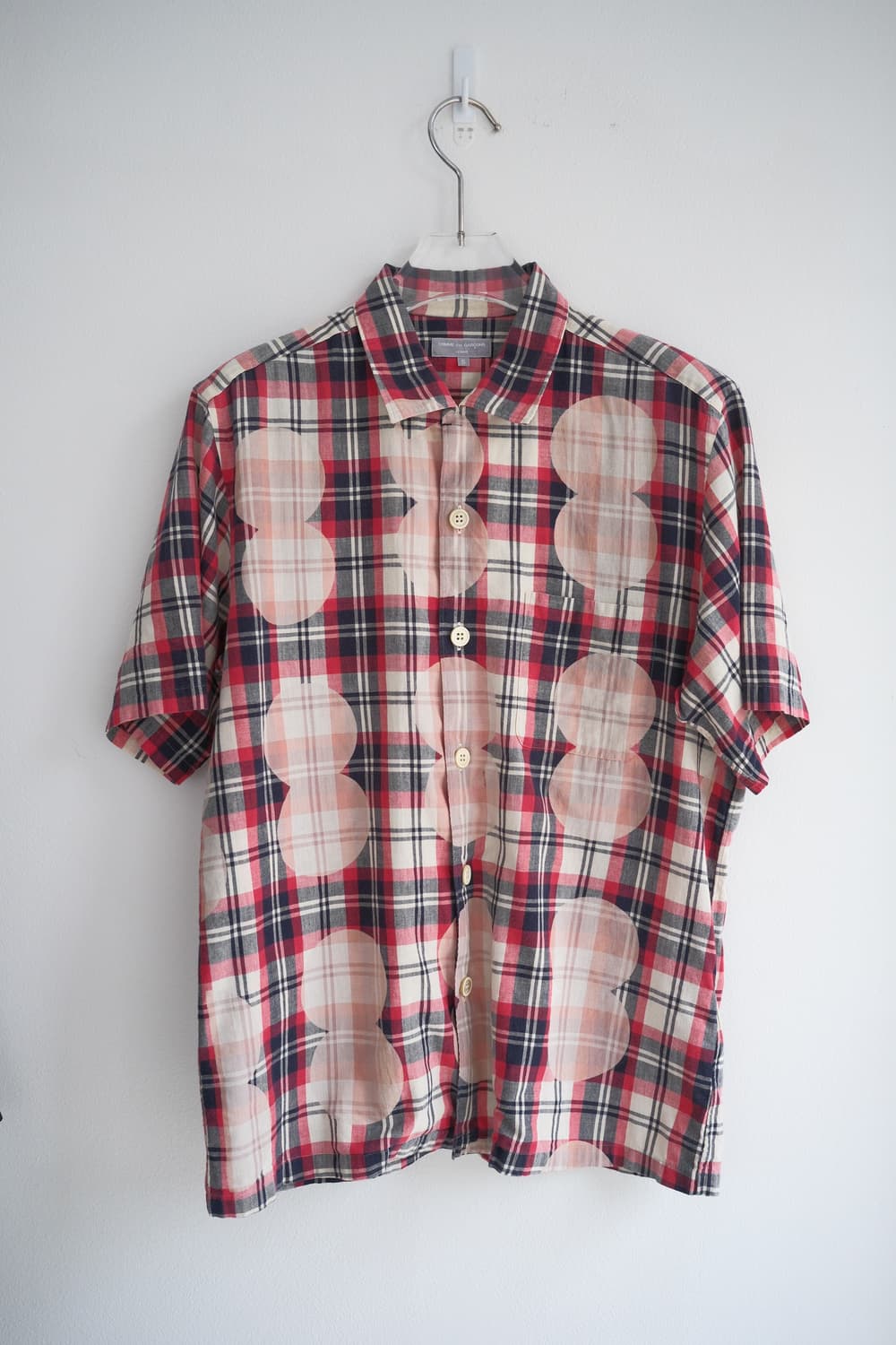 Dot red check shirt (tanaka era) 상품이미지2