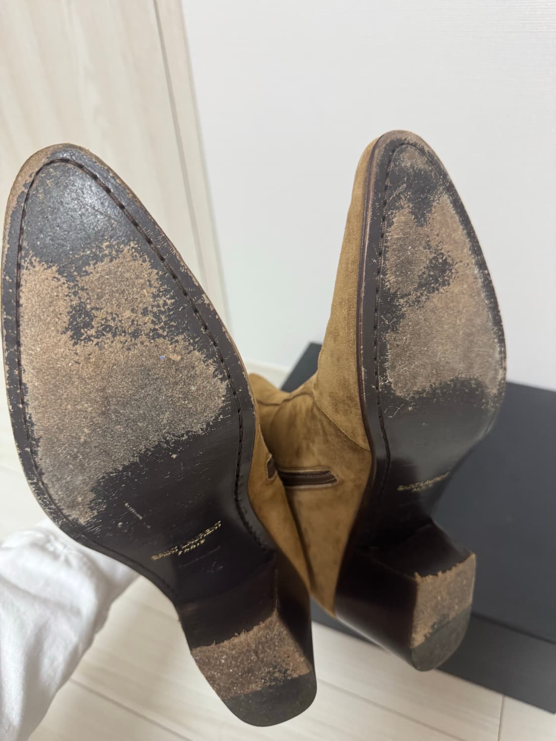 생로랑 바실리아 스웨이드 부츠 42 (275) 상품이미지5