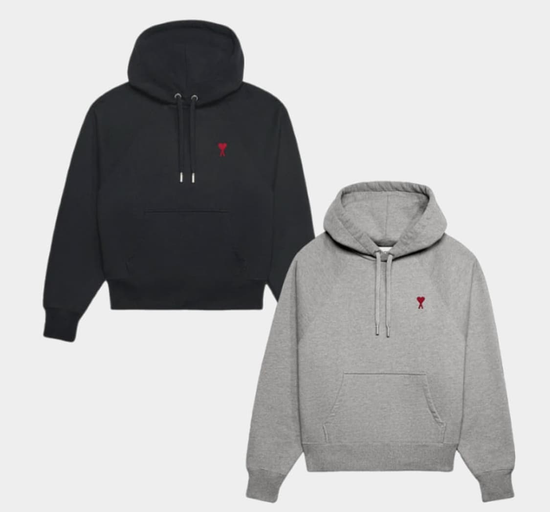 아미 스몰로고 후드티 (( 새상품 )) 큐알인증 상품이미지1