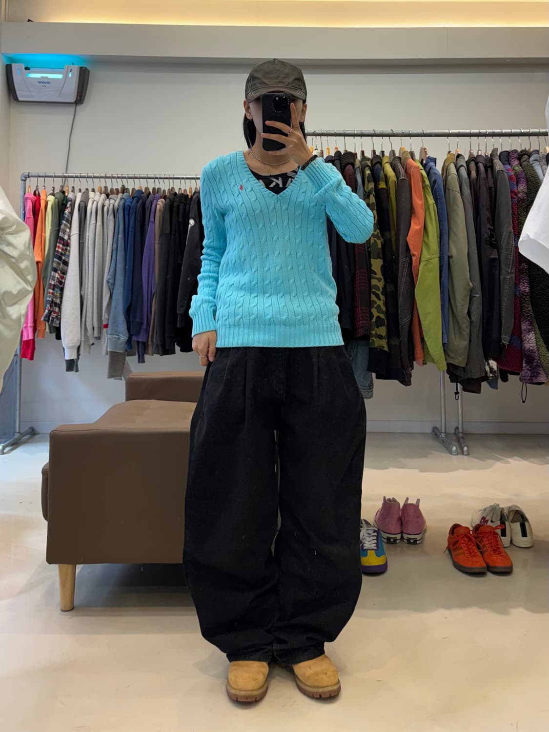 랄프로렌 스포츠 브이넥 케이블 니트 상품이미지8