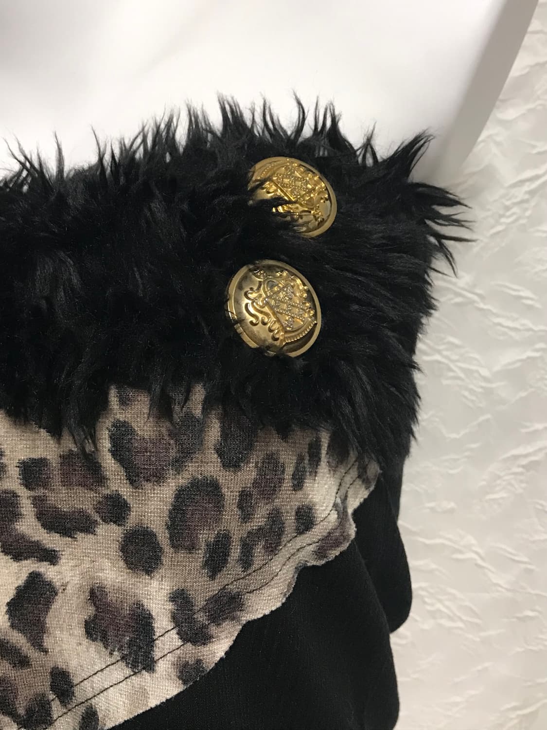 빈티지 d.i.a깔 갸루 레오파드 금장 퍼 튜브탑 슬리브리스 상품이미지2