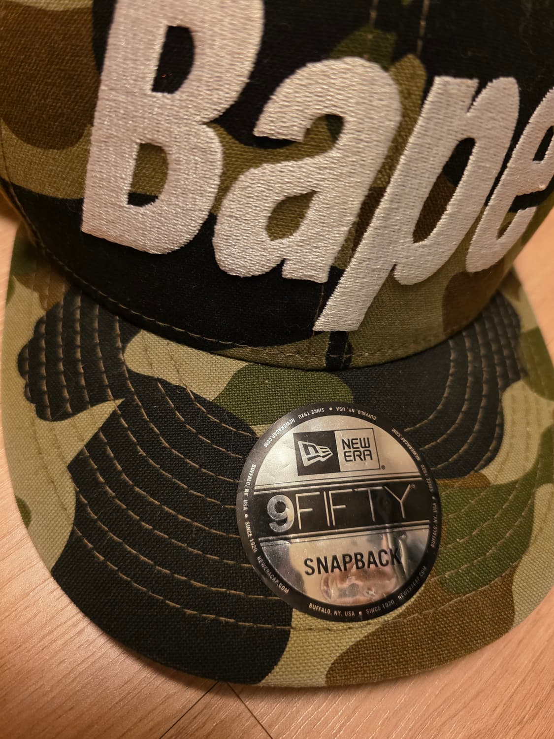 베이프×뉴에라 카모플라주 스냅백 상품이미지2