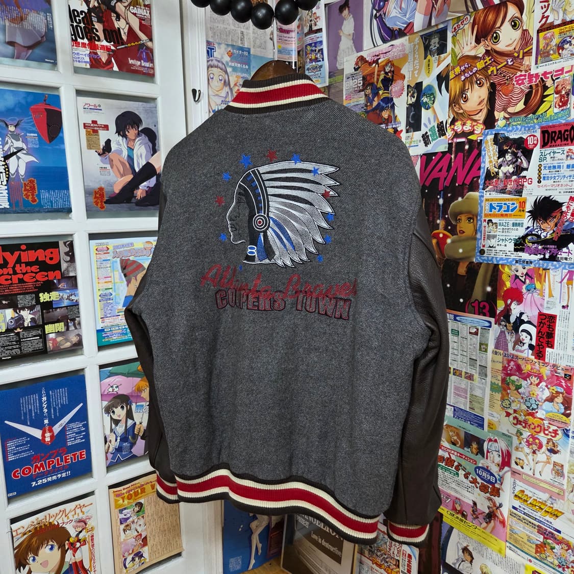 00S 엠엘비 애틀란타 브레이브스 소가죽 바시티 자켓 상품이미지5