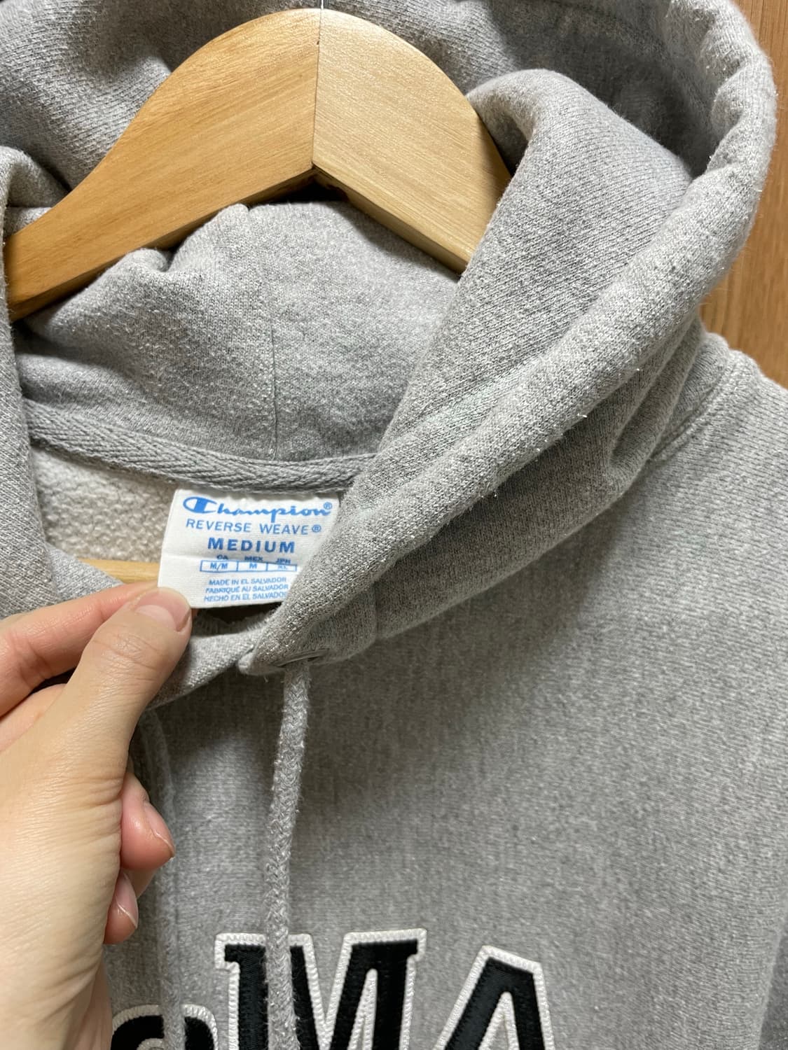 moma 모마 챔피온 후드 그레이 m 상품이미지3