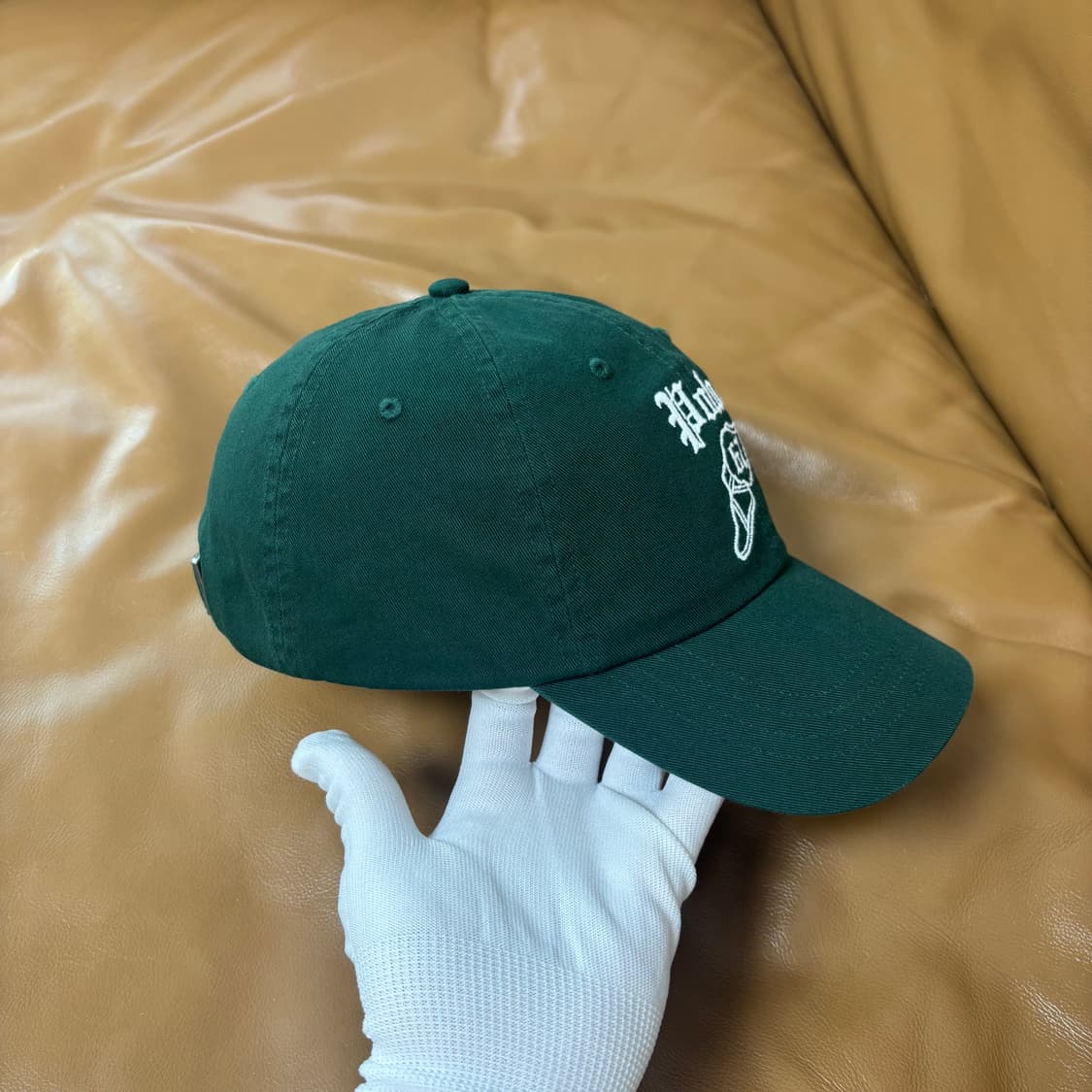 POLO 폴로 6패널 볼캡 모자 윙로고 워시드 그린 상품이미지3
