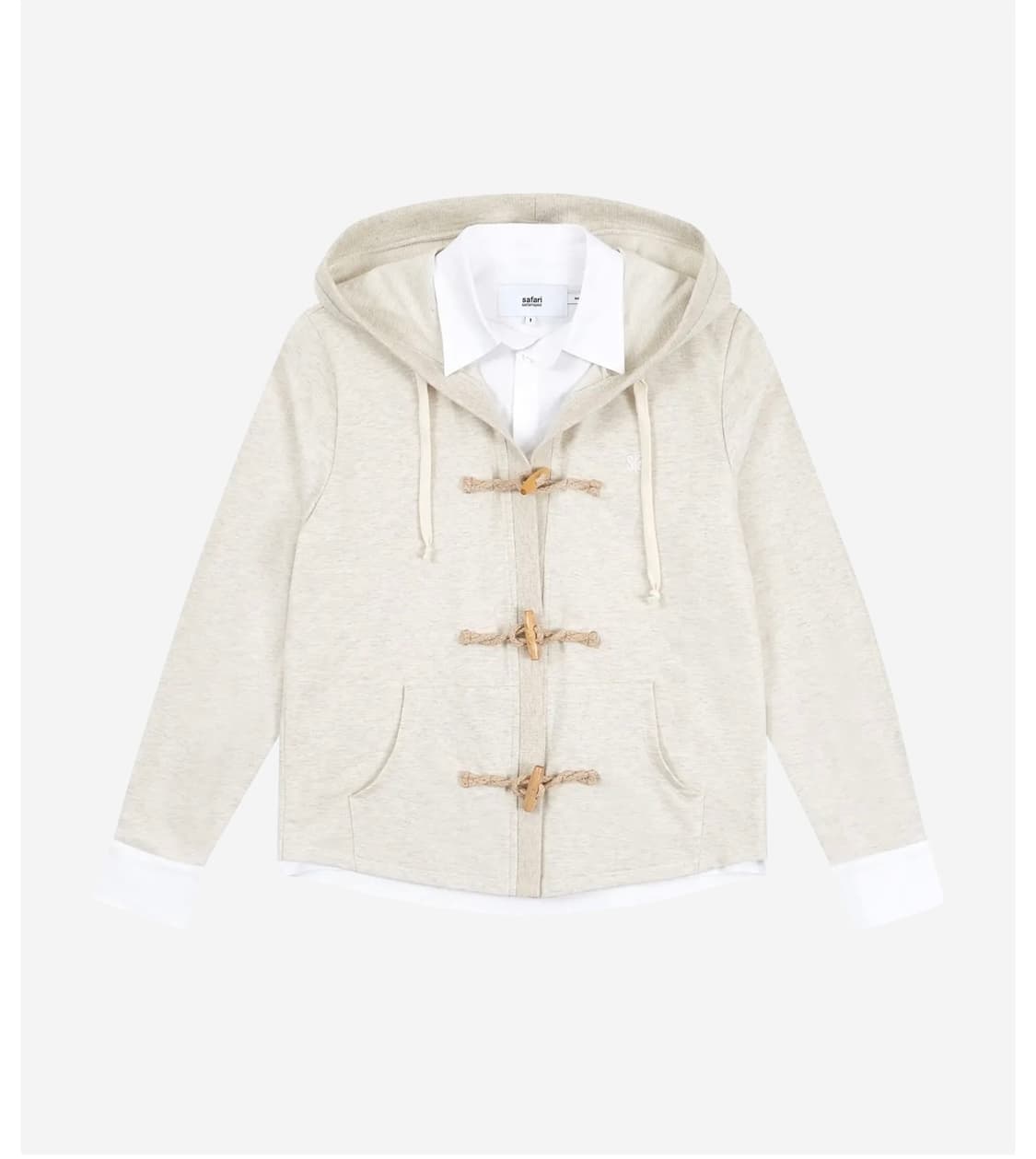 사파리스팟 루 베이스 스쿨 더플 집업 아이보리 상품이미지1