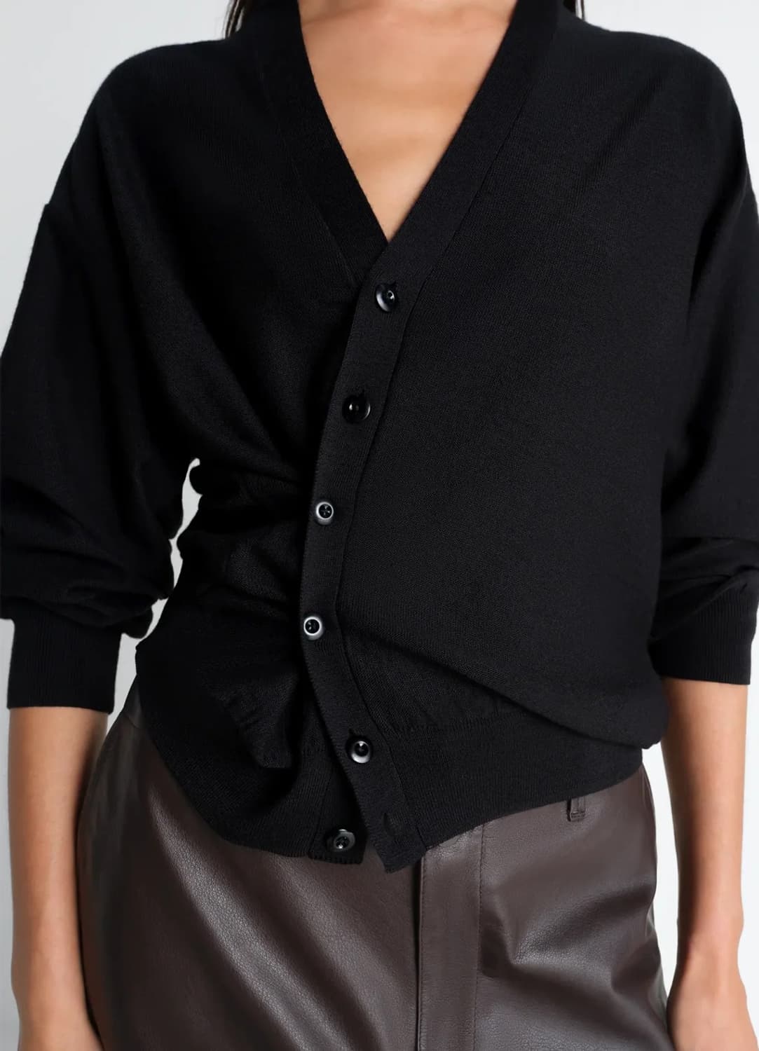 [S]르메르 26ss 트위스트 가디건/블랙 상품이미지1