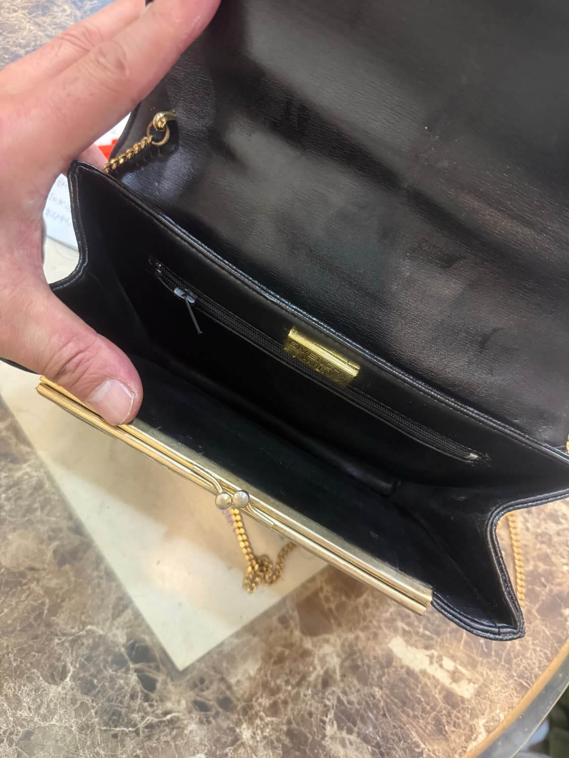 정품 지방시 빈티지 레더 체인 크로스백 팝니다 상품이미지7