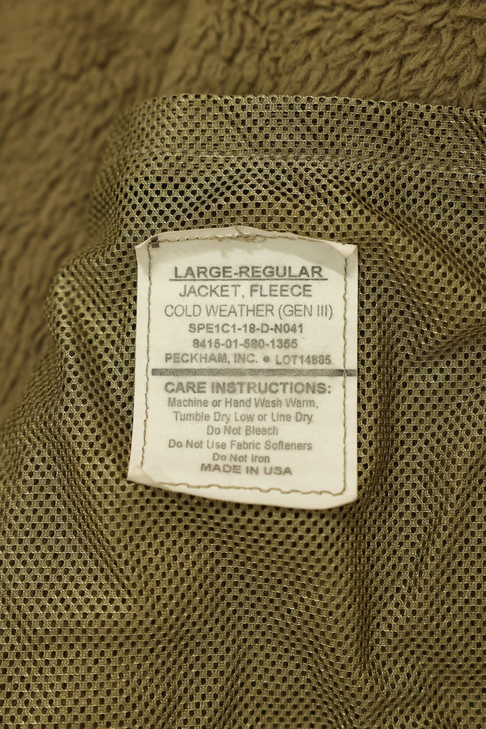 오리지널 밀리터리 ecwcs 폴라텍 후리스 판매 상품이미지7