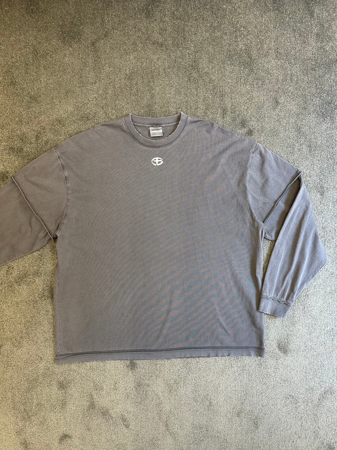 노매뉴얼 남성 롱 슬리브XL 회색 상품이미지1