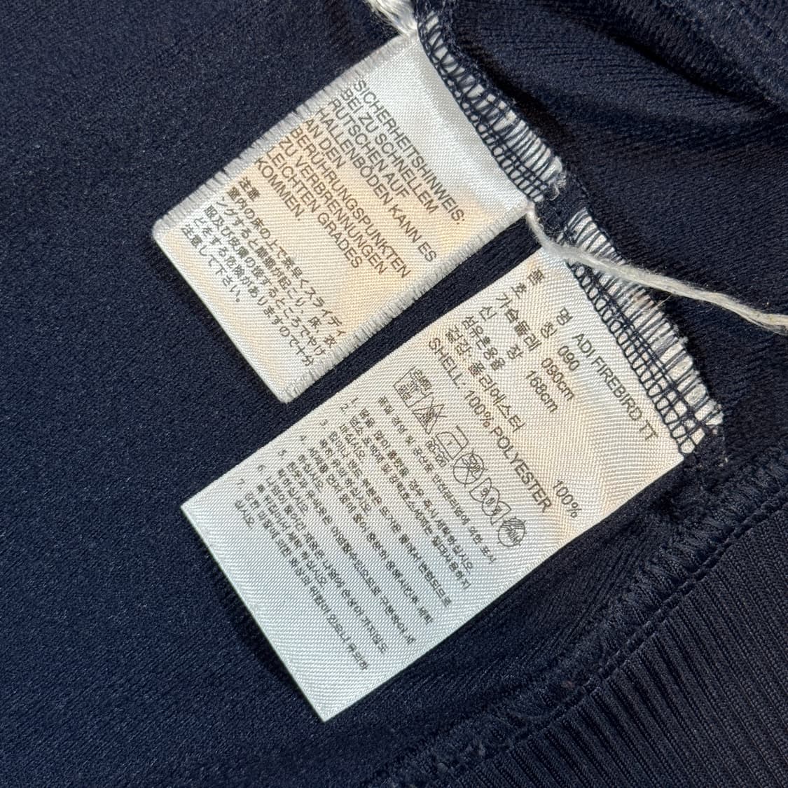 90) 아디다스 파이어버드 삼선 져지 트랙탑 집업 네이비 A5 상품이미지8