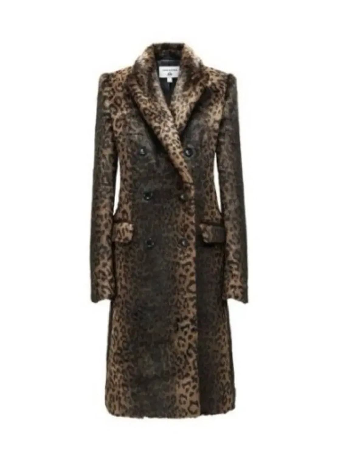 CR x 유니클로 레오퍼드 호피 퍼 코트 상품이미지8