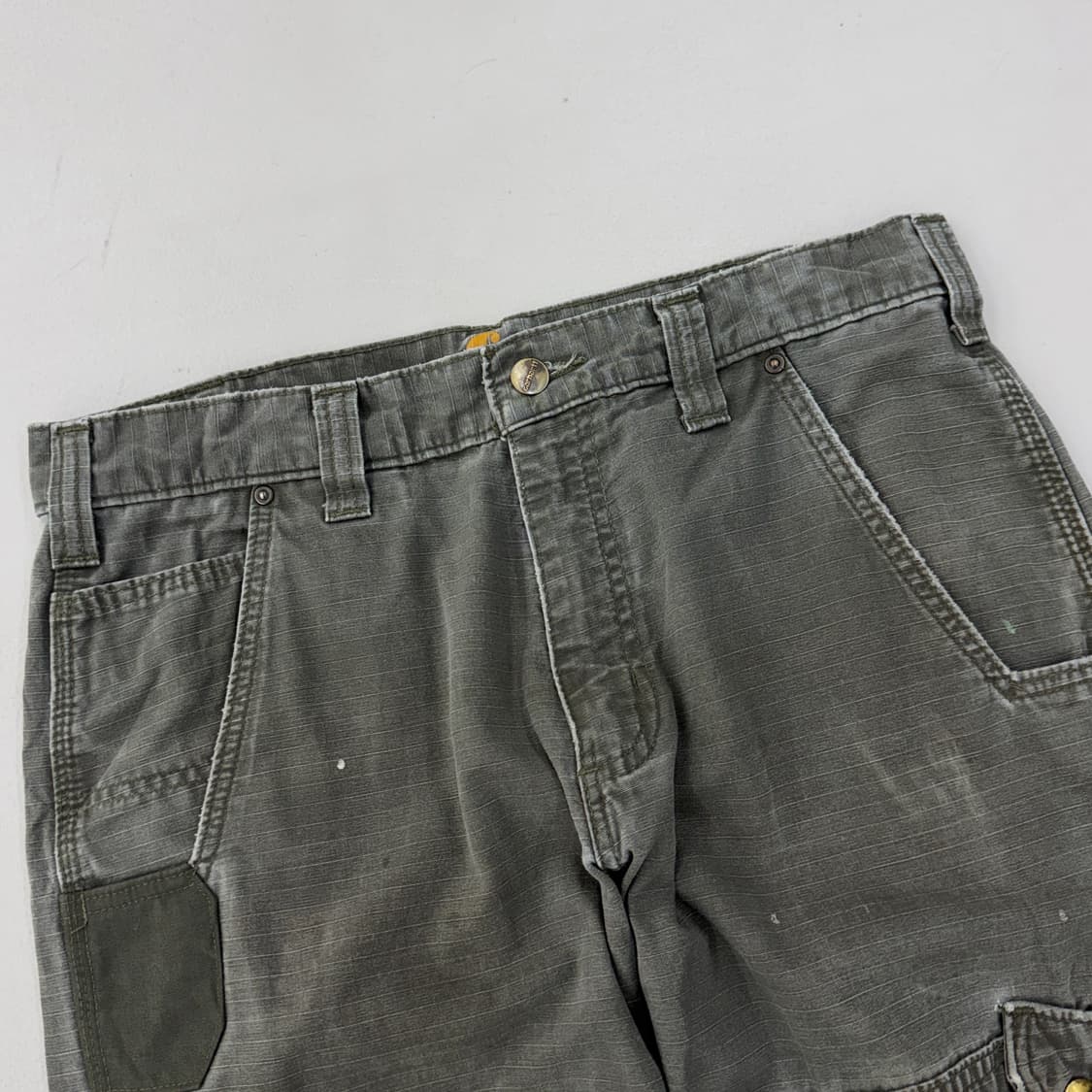 칼하트 OG 카펜터 모스그린 페이딩 탄창 워크 카고팬츠 상품이미지4