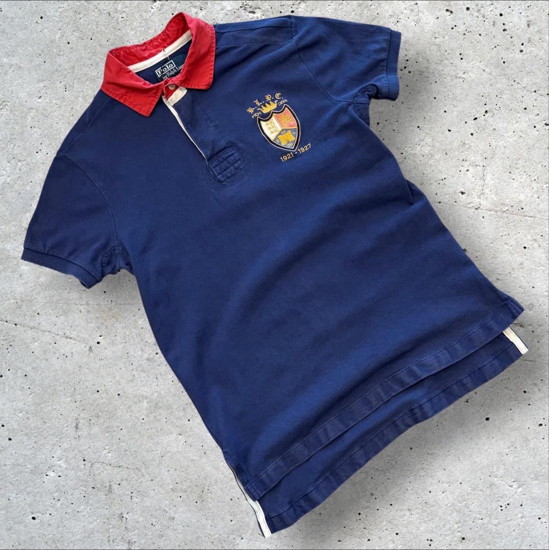 [M] 폴로 랄프로렌 커스텀핏 네이비 카라 반팔티셔츠 D298 상품이미지1