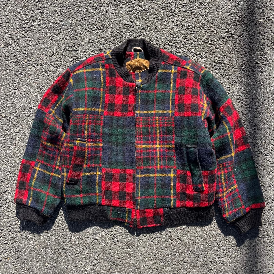 빈티지 울리치 패치워크 울 자켓 상품이미지1