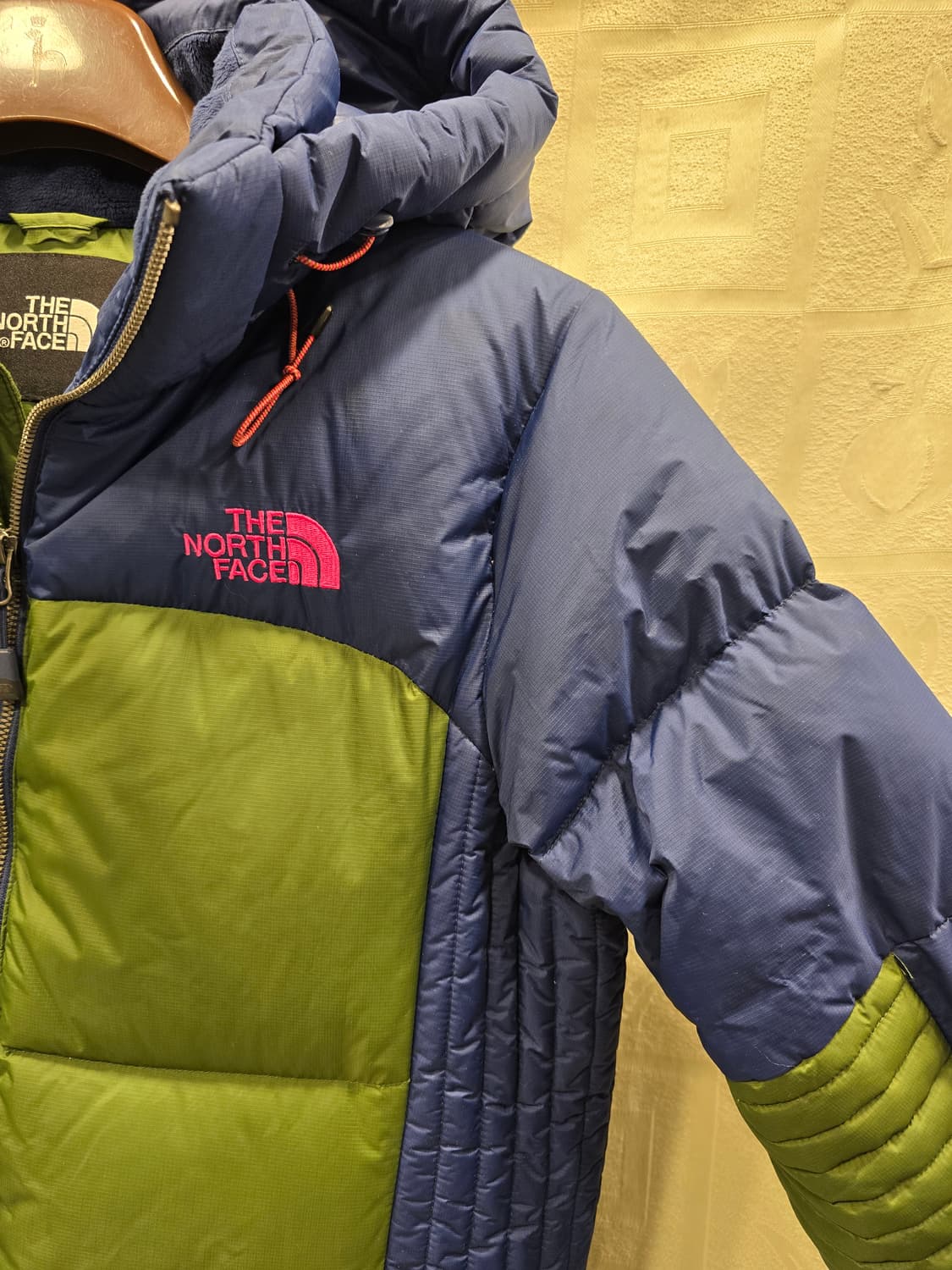 노스페이스 남여공용 구스다운 패딩 블루/그린 95~100 상품이미지3