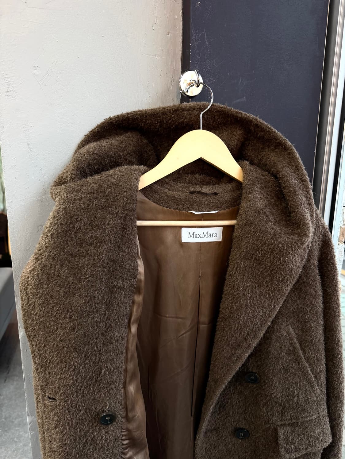IT38/ 막스마라 알파카 후디드 코트 자켓 상품이미지5
