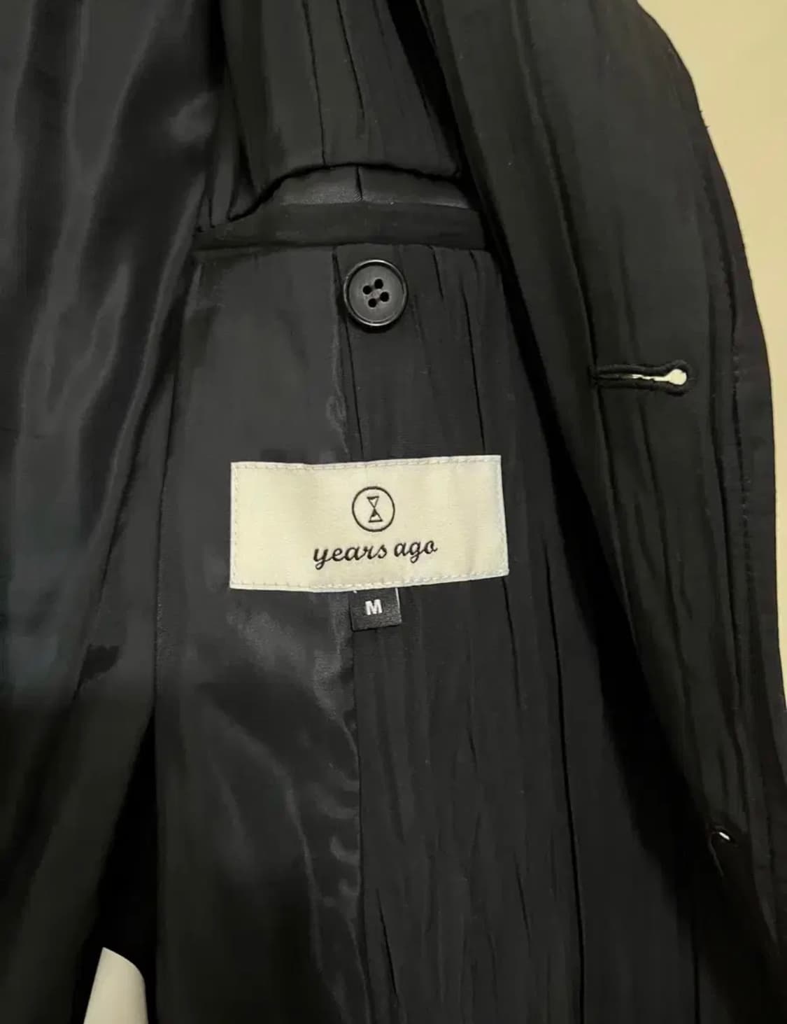 이얼즈어고 yearsago 링클,플리츠 셋업 블랙 상품이미지6