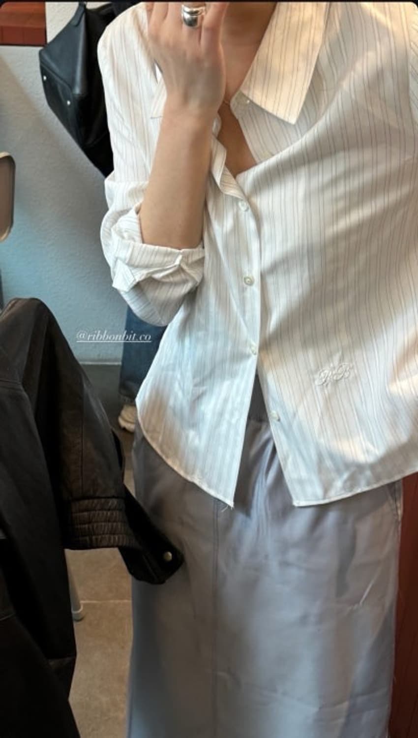 리본빛 ribbonbit 나일론 스커트 상품이미지6