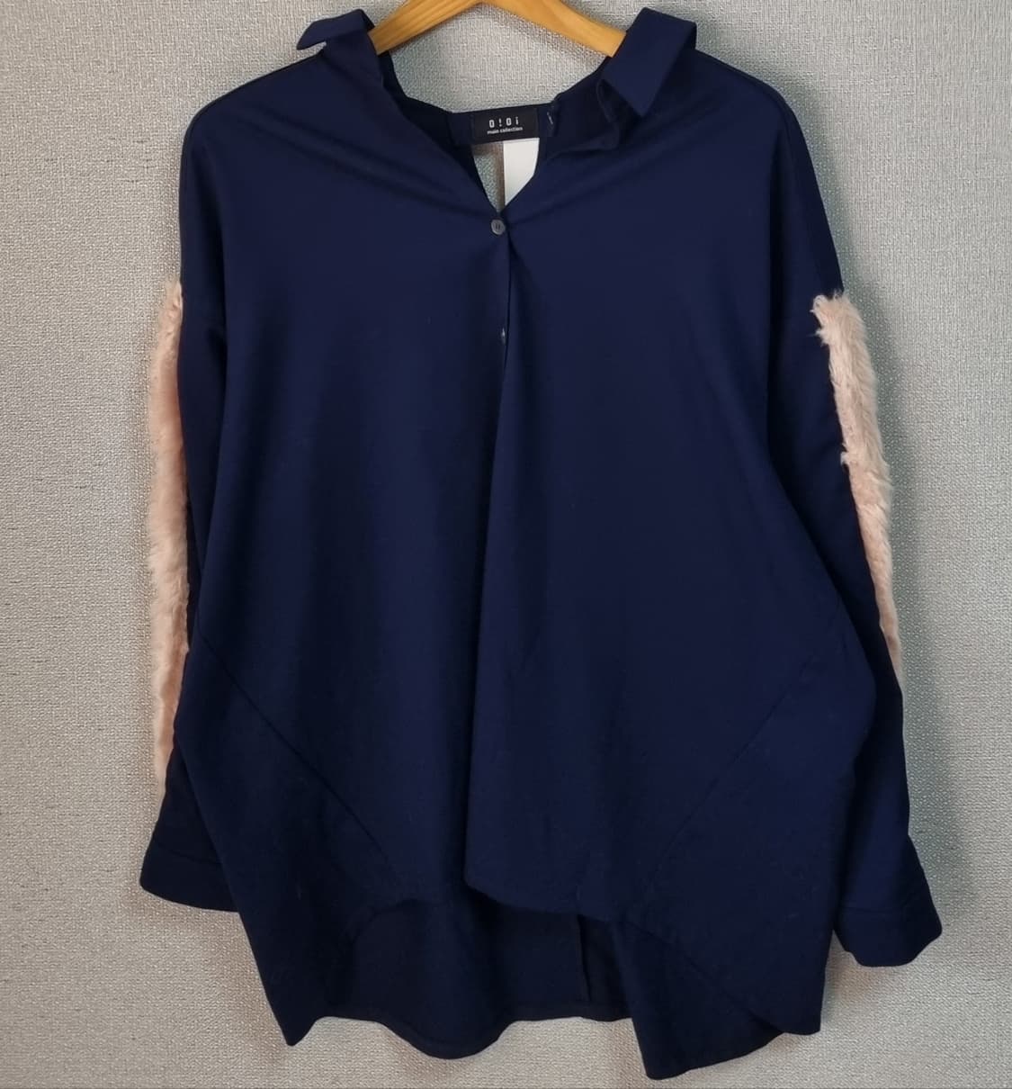 새상품) ~88 (XL) oioi 네이비 블라우스 상품이미지2