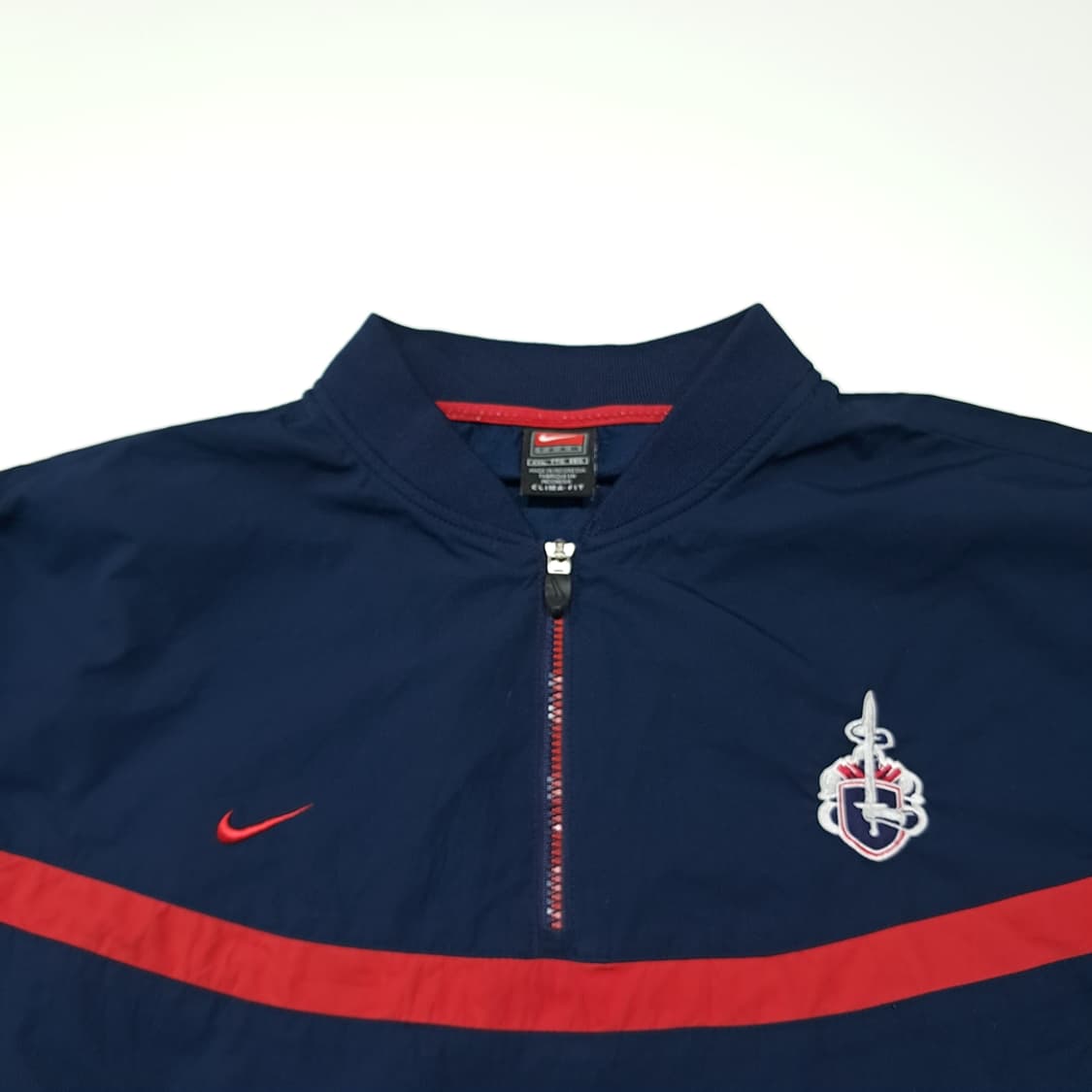 CK145 2XL 나이키 00s 팀 네이비&레드 쉴드자수 바람막이 웜업 상품이미지2