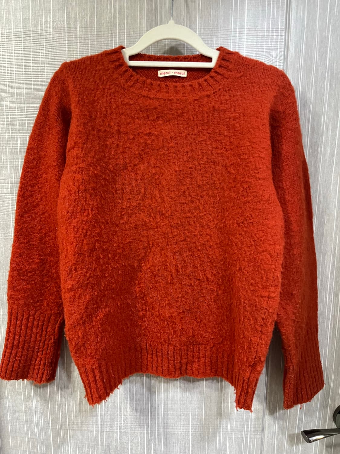 메르시메르시 오렌지 니트 상품이미지1