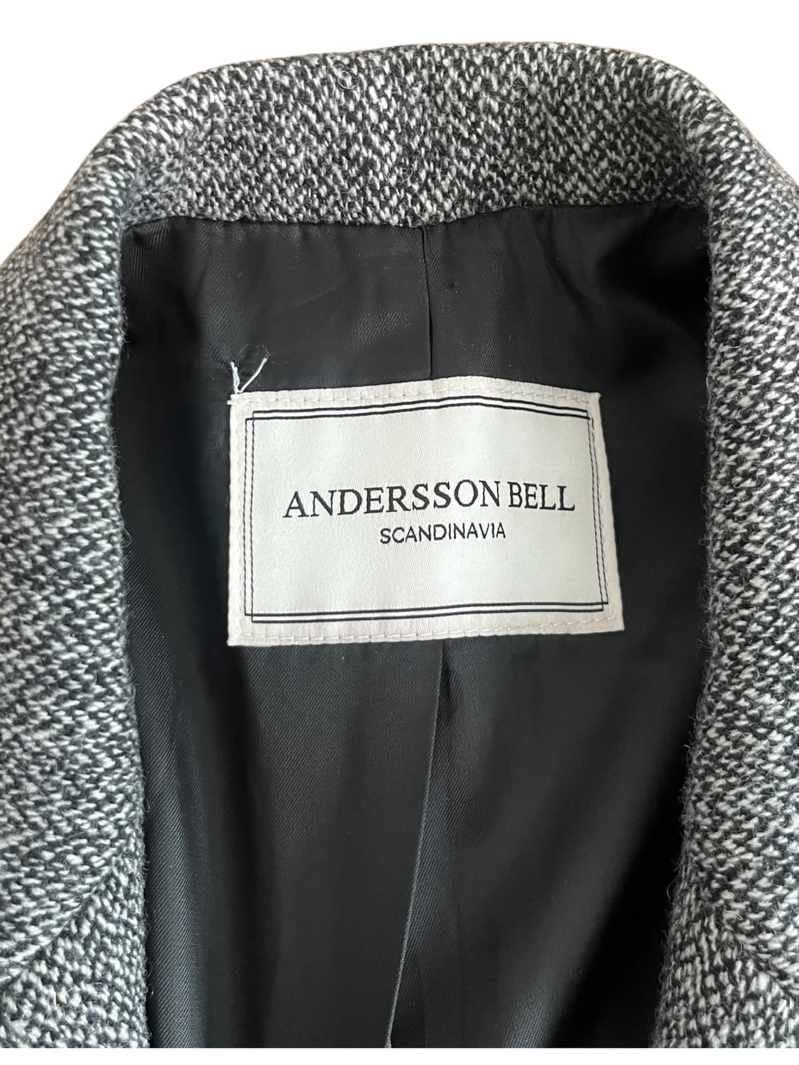 앤더슨벨 해링본 싱글 코트 M 그레이 상품이미지5