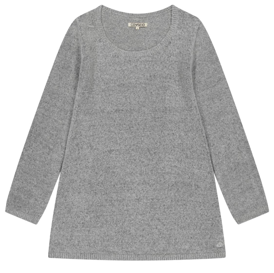 BOUCLE KNIT ONE PIECE LIGHT GREY 상품이미지1