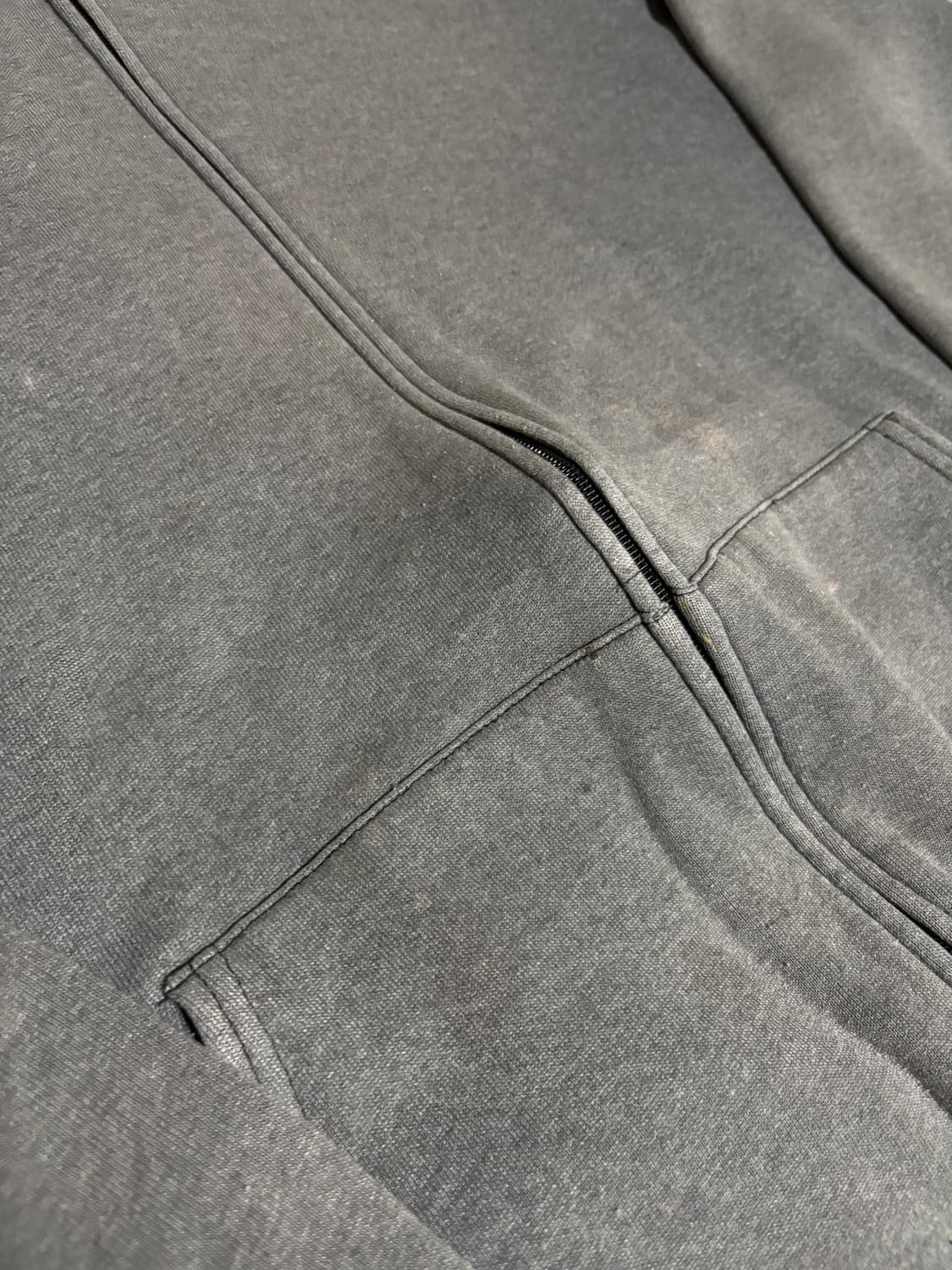 00s Russell Hoodie zip-up 차콜 XL 상품이미지3