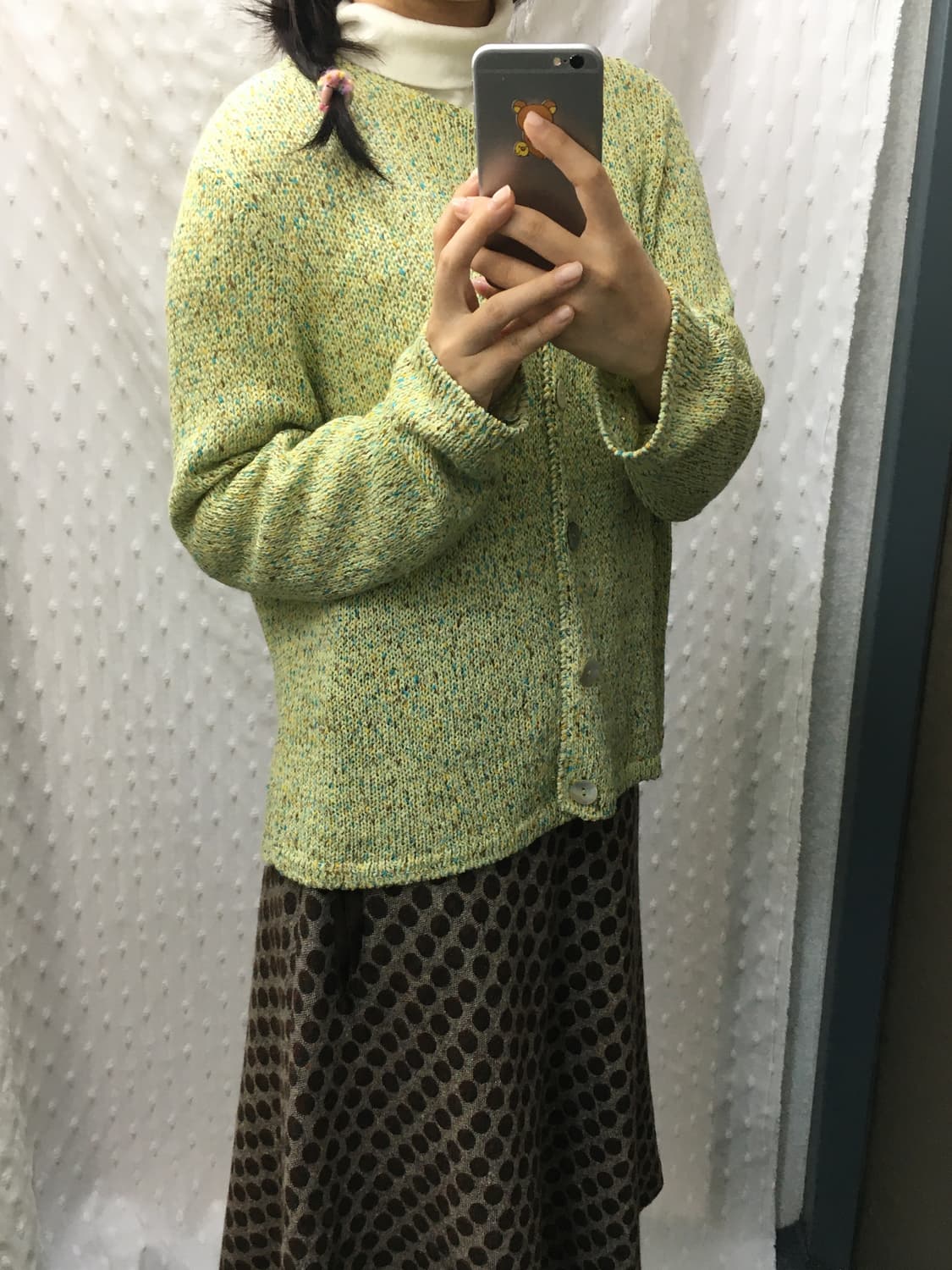 연두 보카시 니트 가디건 상품이미지3