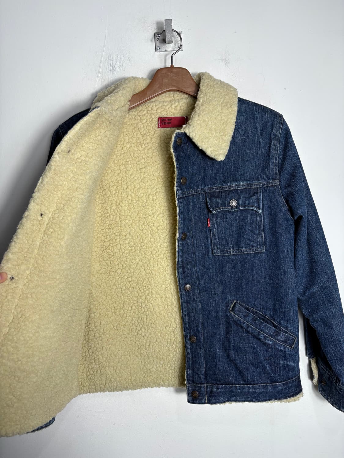 Levis 리바이스 시어링 카라 진청 데님 자켓 상품이미지3