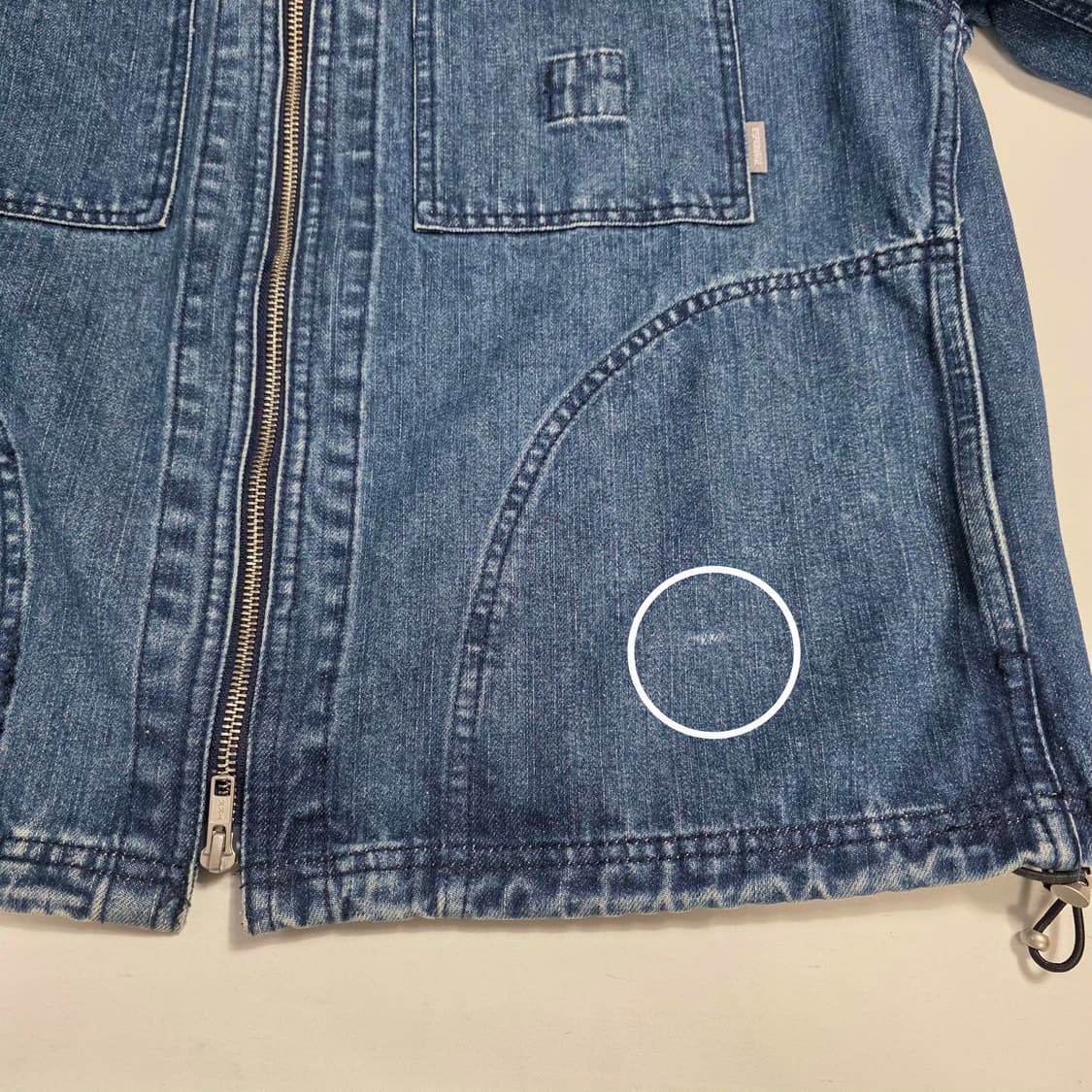 0776 에스피오나지 ESPIONAGE 데님 집업 자켓 / XL 상품이미지8