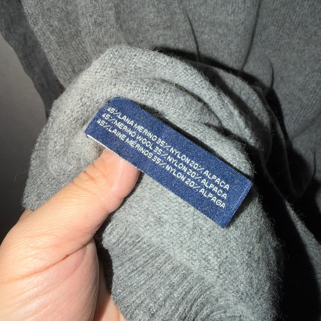 보기 밀라노 남성 메리노울 혼방 니트 S(남성 95정도) 상품이미지7