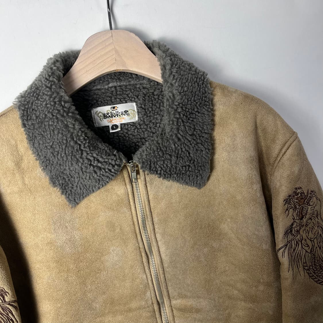 [karakuri tamashii] 카라쿠리타마시 스웨이드 B-3 무스탕 상품이미지3