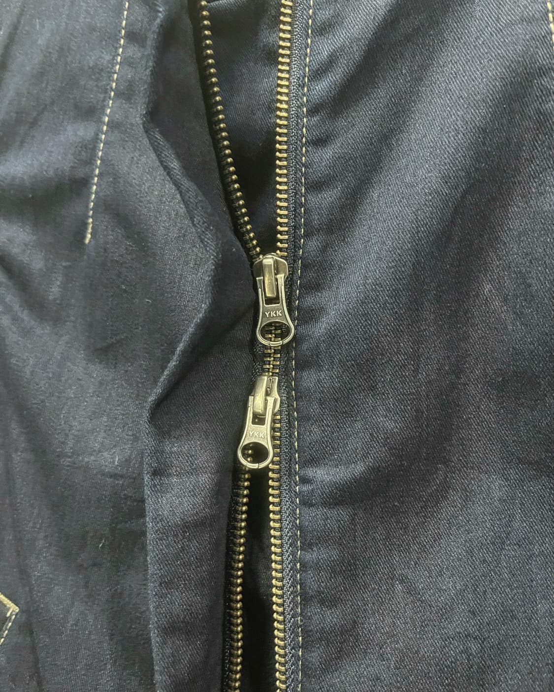 코튼x폴리 투웨이 스티치 디테일 라이더 타입 재킷 상품이미지2