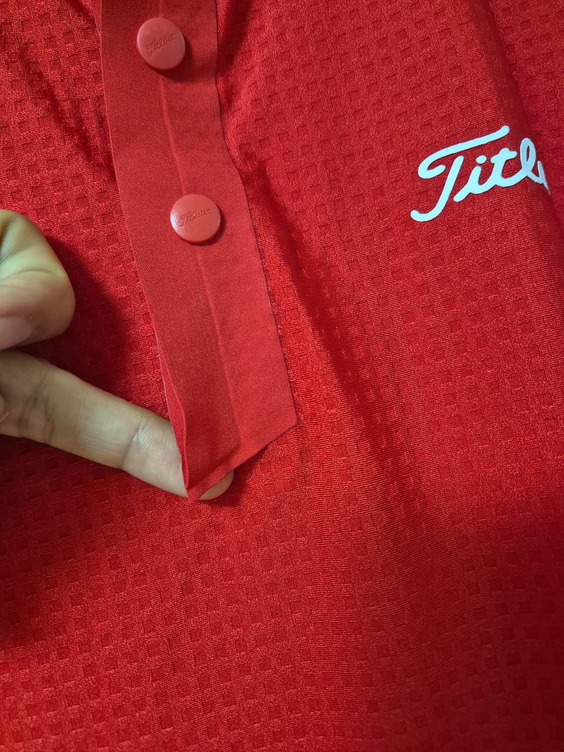 (정품) 타이틀리스트 레드 골프 반팔 카라티 XL 상품이미지7