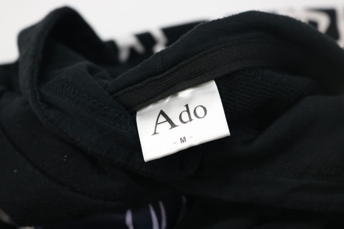 Ado 아도 '시끄러워(우세와)' 공식 굿즈 그래픽 블랙 후드티 (M) 상품이미지9