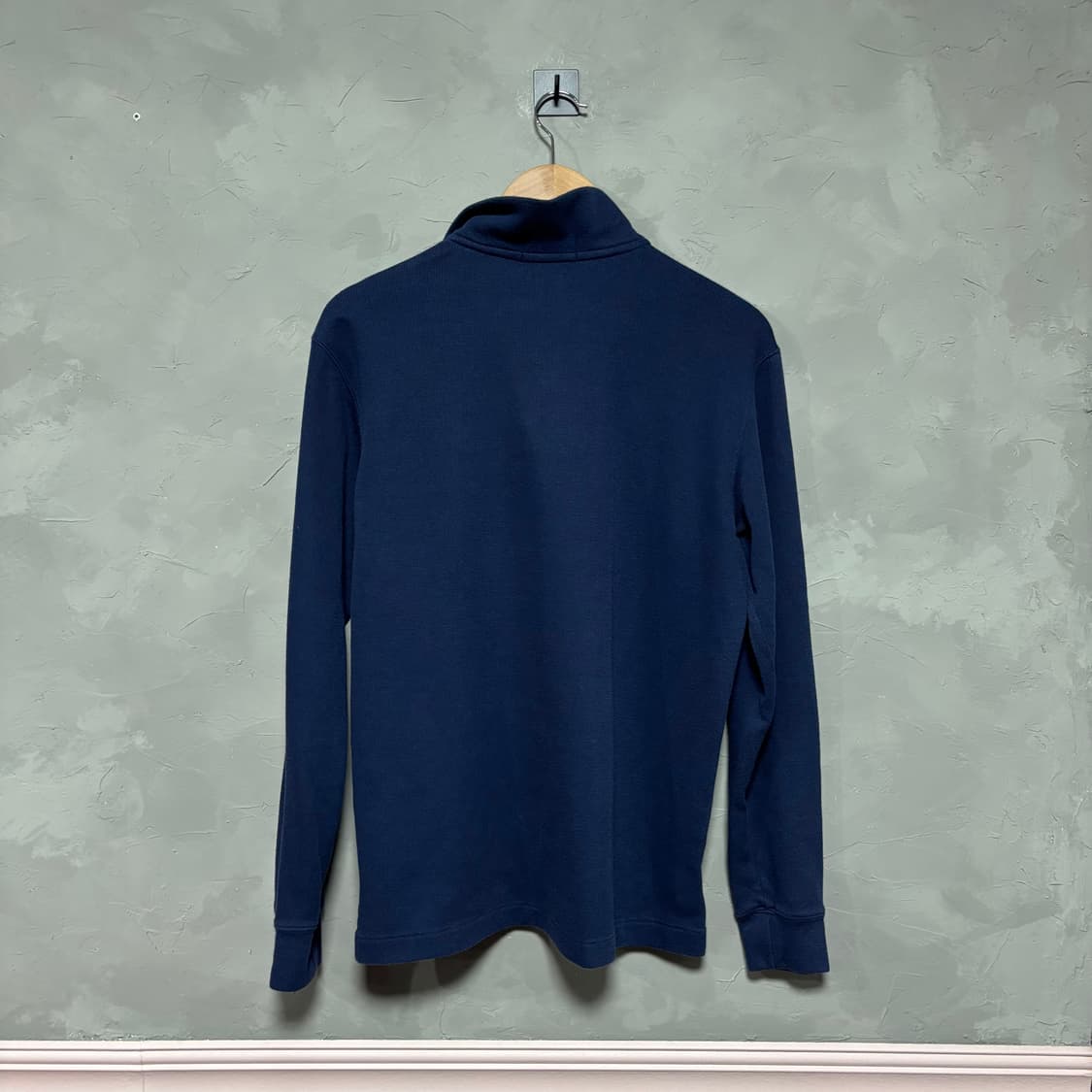 폴로 랄프로렌 신형 니트 반집업 네이비 상품이미지4