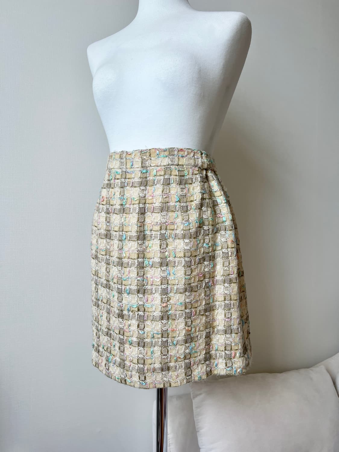 beige tweed setup 상품이미지4