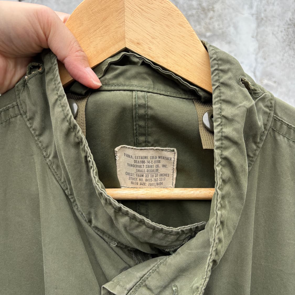 Military 70s 오리지널 m65 개파카 자켓 상품이미지3