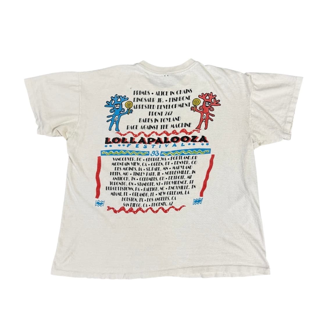 빈티지 90s 앨리스 인 체인스 Dirt 롤라팔루자 프로모 티셔츠 상품이미지2