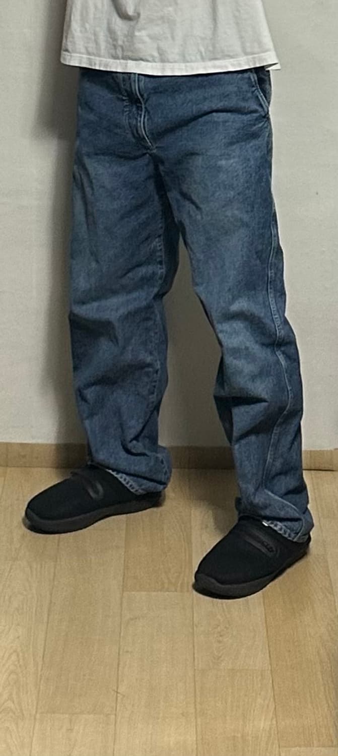 포터리 원워시드 와이드 데님 팬츠 상품이미지6