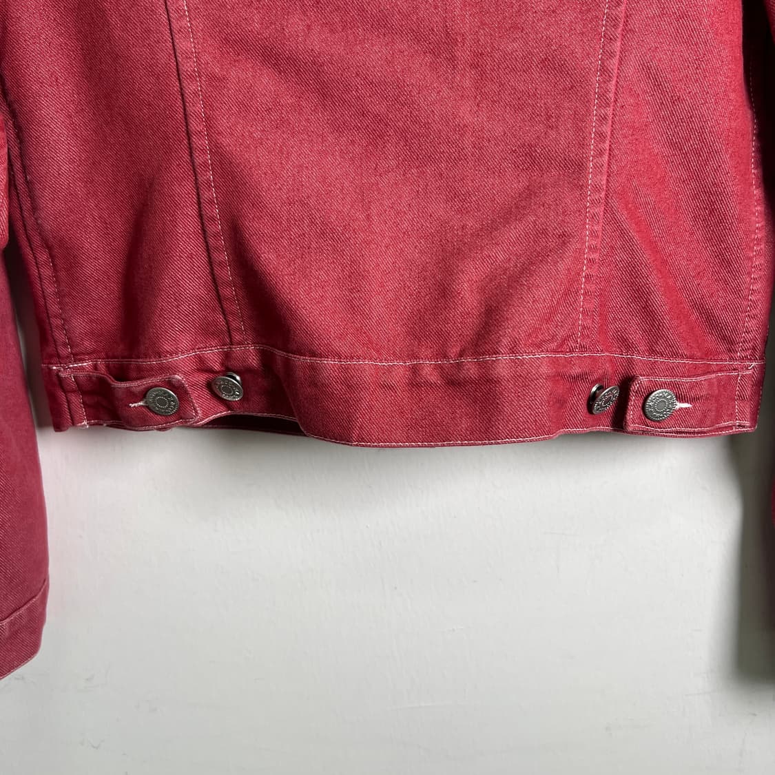 막스앤코 레드 데님 코튼 트러커 자켓 38 상품이미지7