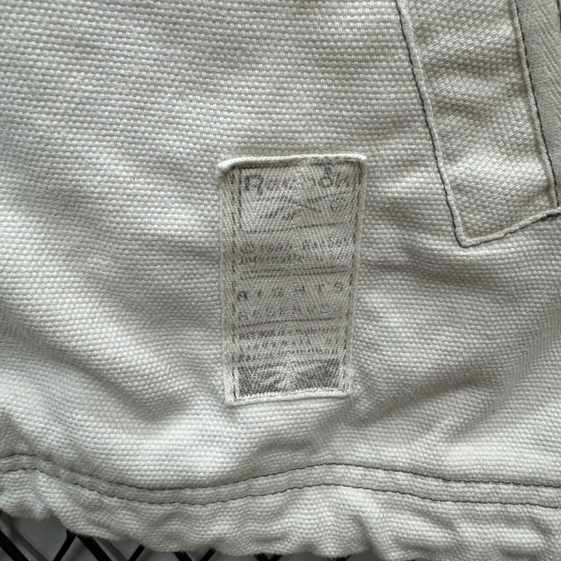 90s 리복 코튼 코치자켓 집업 원포켓 포인트 아이보리 상품이미지6