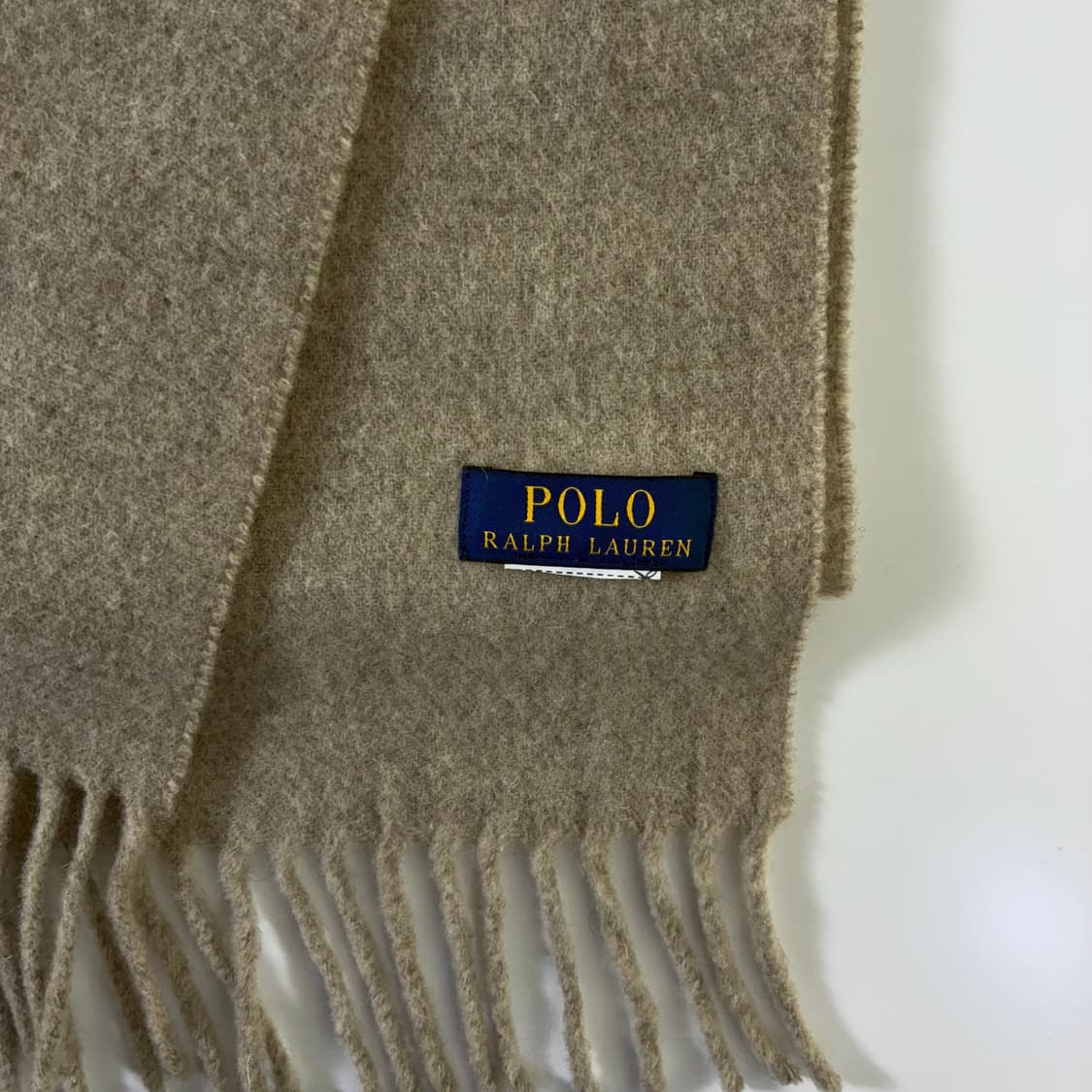 Polo 폴로 랄프로렌 신형 오트베이지 램스울 머플러 상품이미지3