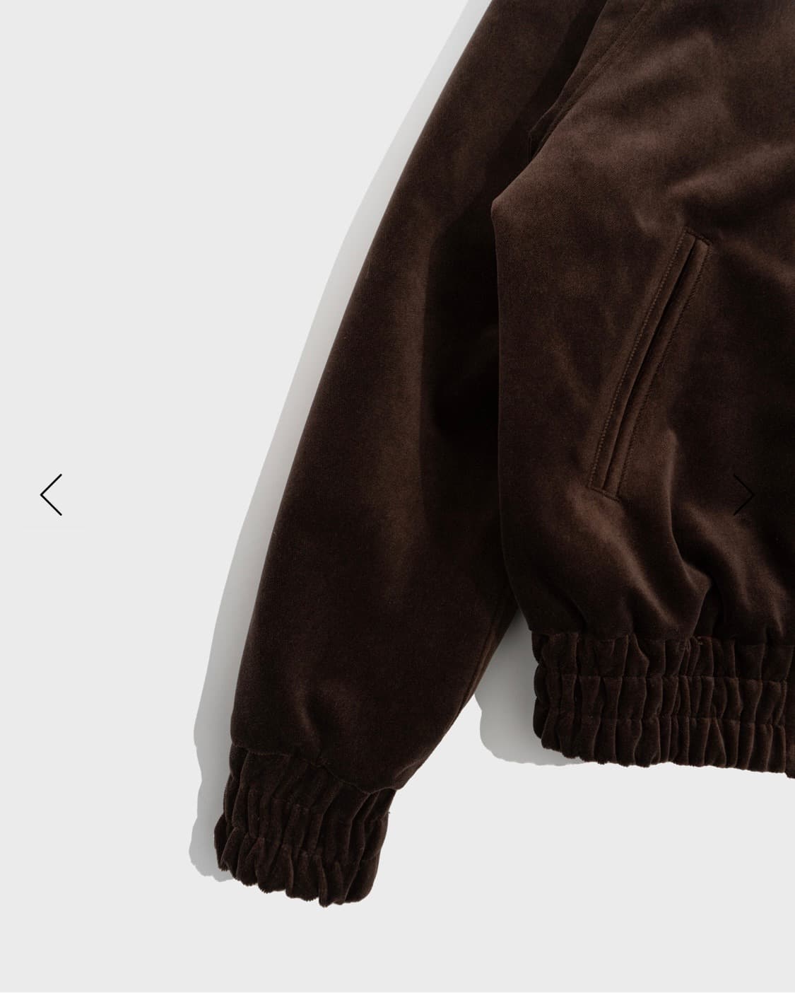 글린파크 Bomber Jacket Velvet Brown (L) 상품이미지5