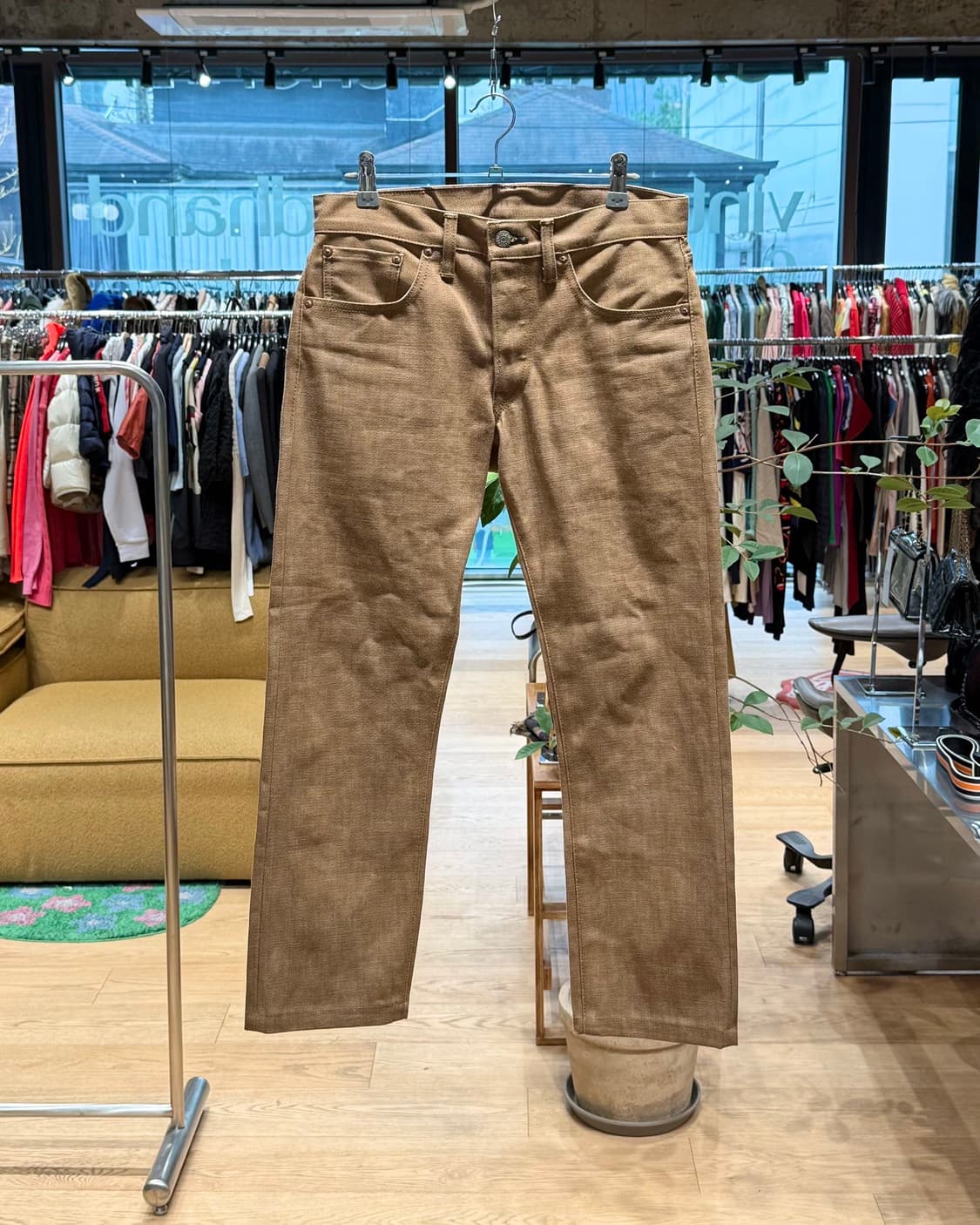 더블알엘 브라운 데님 슬림 팬츠  상품이미지1