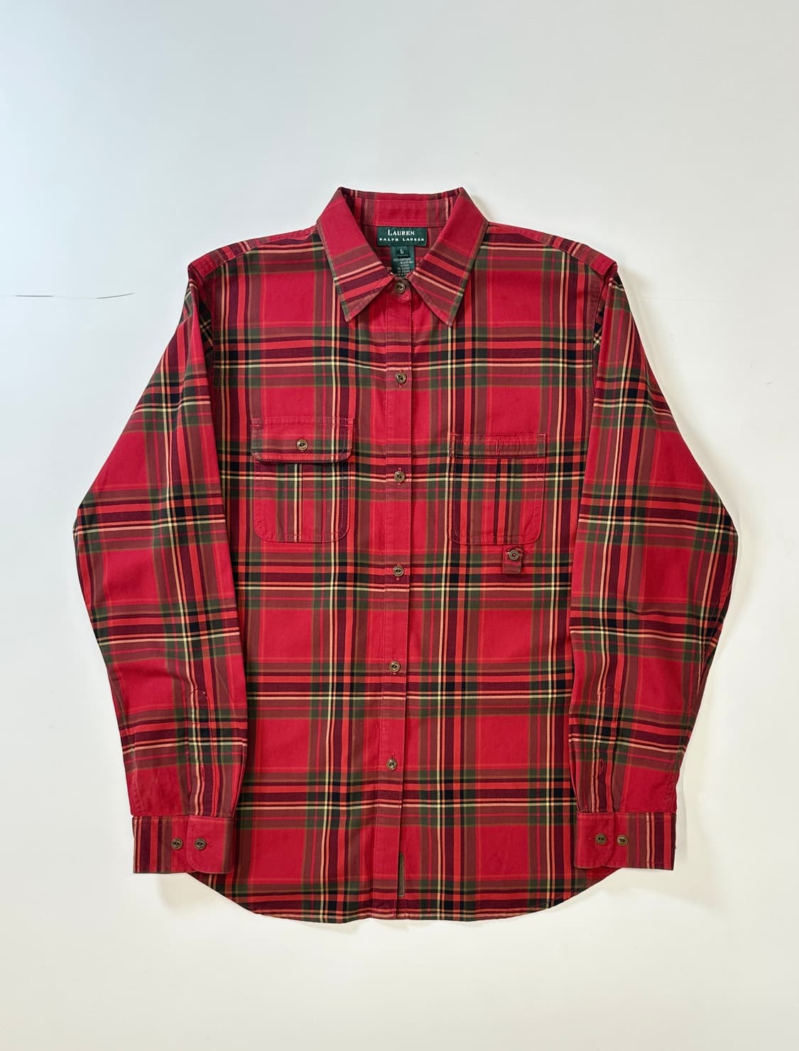 폴로 레드 타탄체크 셔츠  상품이미지2