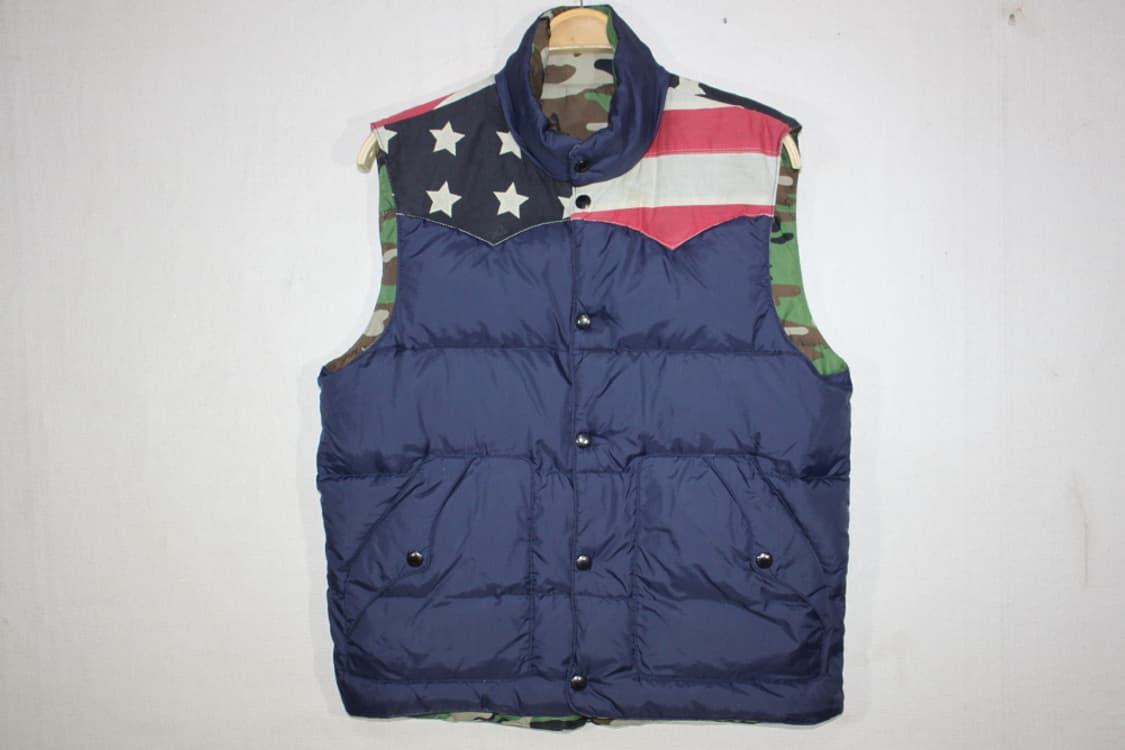 POLO DEMN &SURPRY 폴로 성조기 리버시블패딩조끼! L 상품이미지1